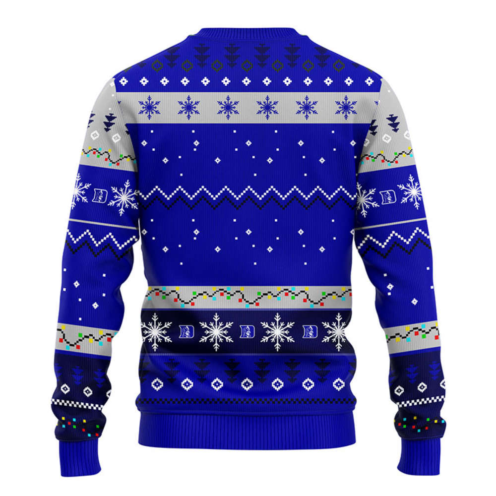 NCAA Duke Blue Devils HoHoHo Mickey Christmas Ugly Sweater -Neon GIft