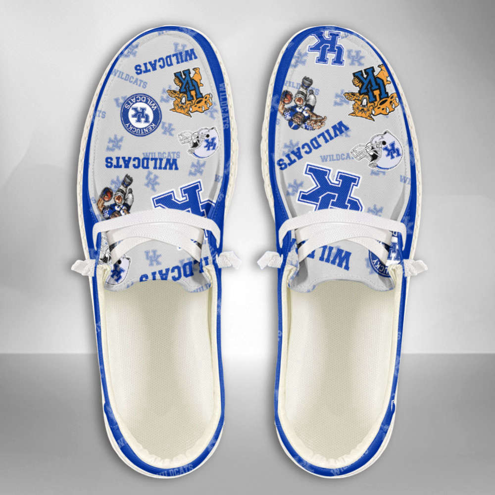 NCAA Kentucky Wildcats Custom Name Hey Dude Shoes 01 Fan Gifts