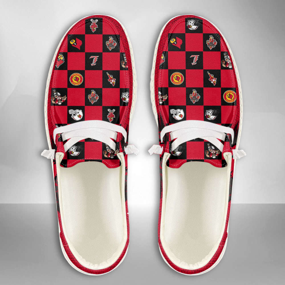 NCAA Louisville Cardinals Custom Name Hey Dude Shoes Fan Gift