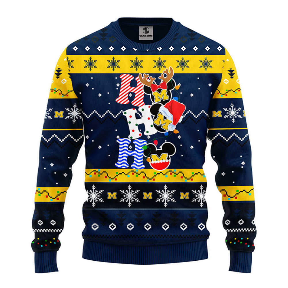 NFL Dallas Cowboys HoHoHo Mickey Christmas Ugly Sweater -Neon GIft