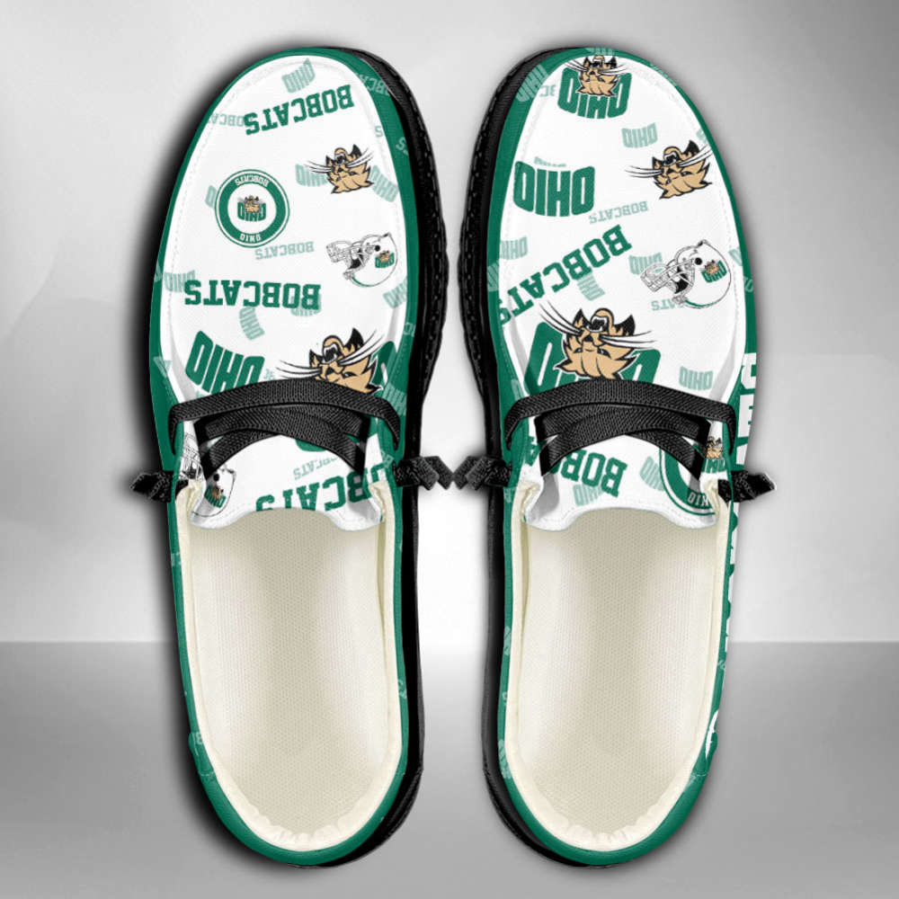 NCAA Ohio Bobcats Custom Name Hey Dude Shoes Fan Gift