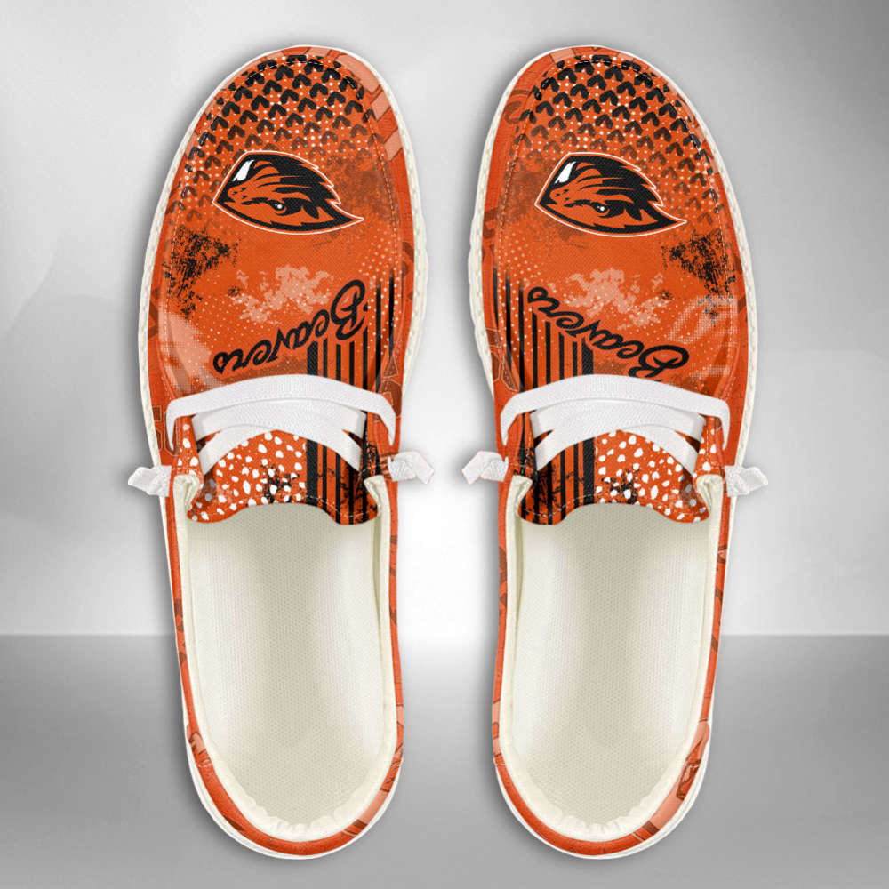 NCAA Oregon State Beavers Personalized Hey Dude Sports Shoes – Custom Name Design Fan Gift