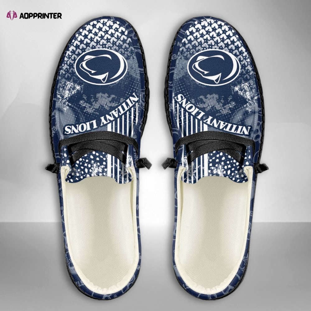 NCAA Penn State Nittany Lions Custom Name Hey Dude Shoes Fan Gift Exclusive