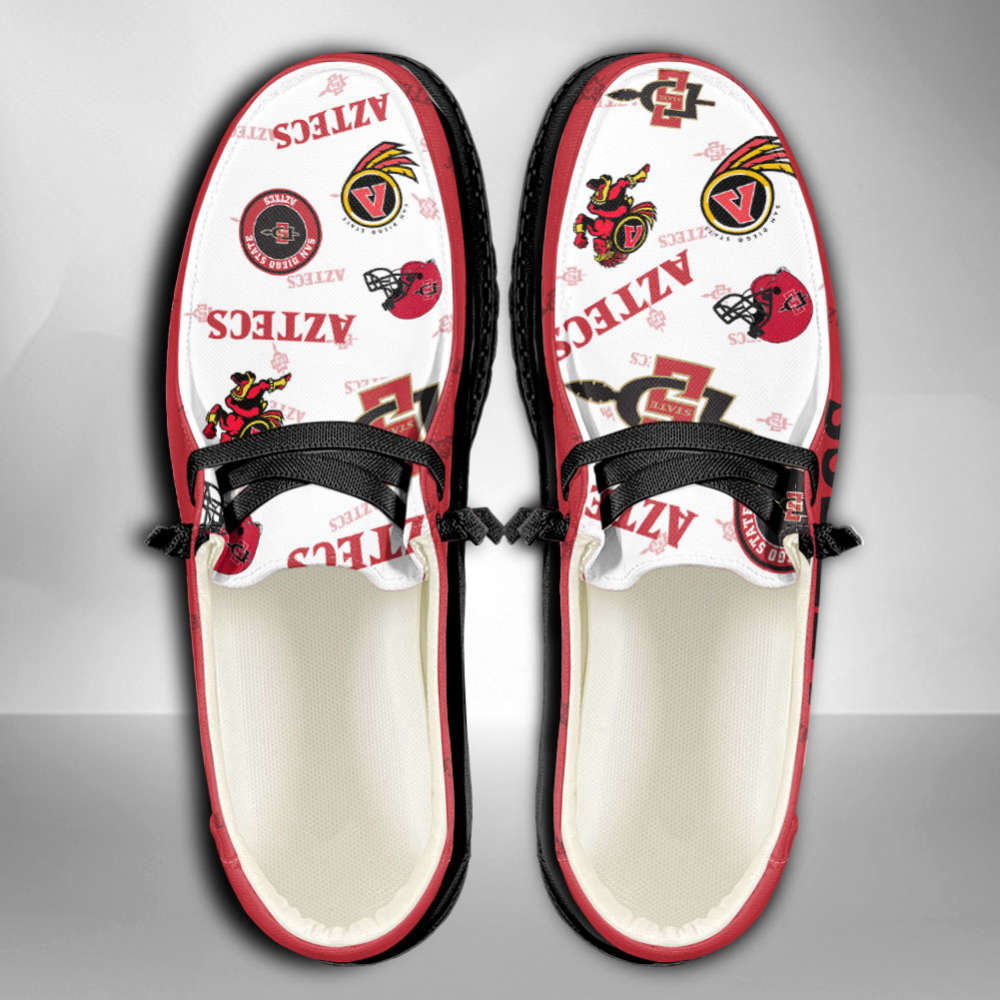 NCAA San Diego State Aztecs Custom Name Hey Dude Shoes Fan Gift