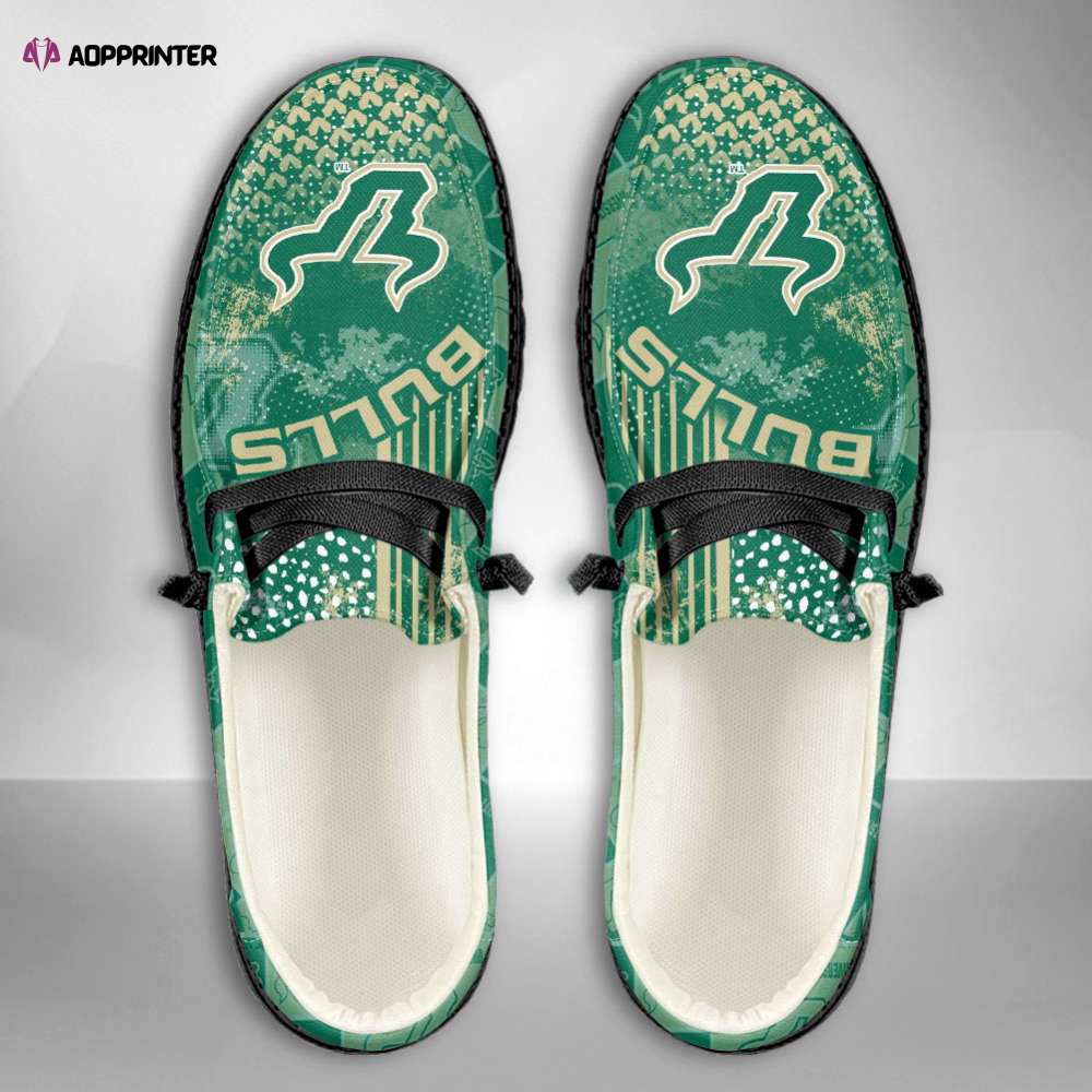 NCAA South Florida Bulls Custom Name Hey Dude Shoes Fan Gift Exclusive