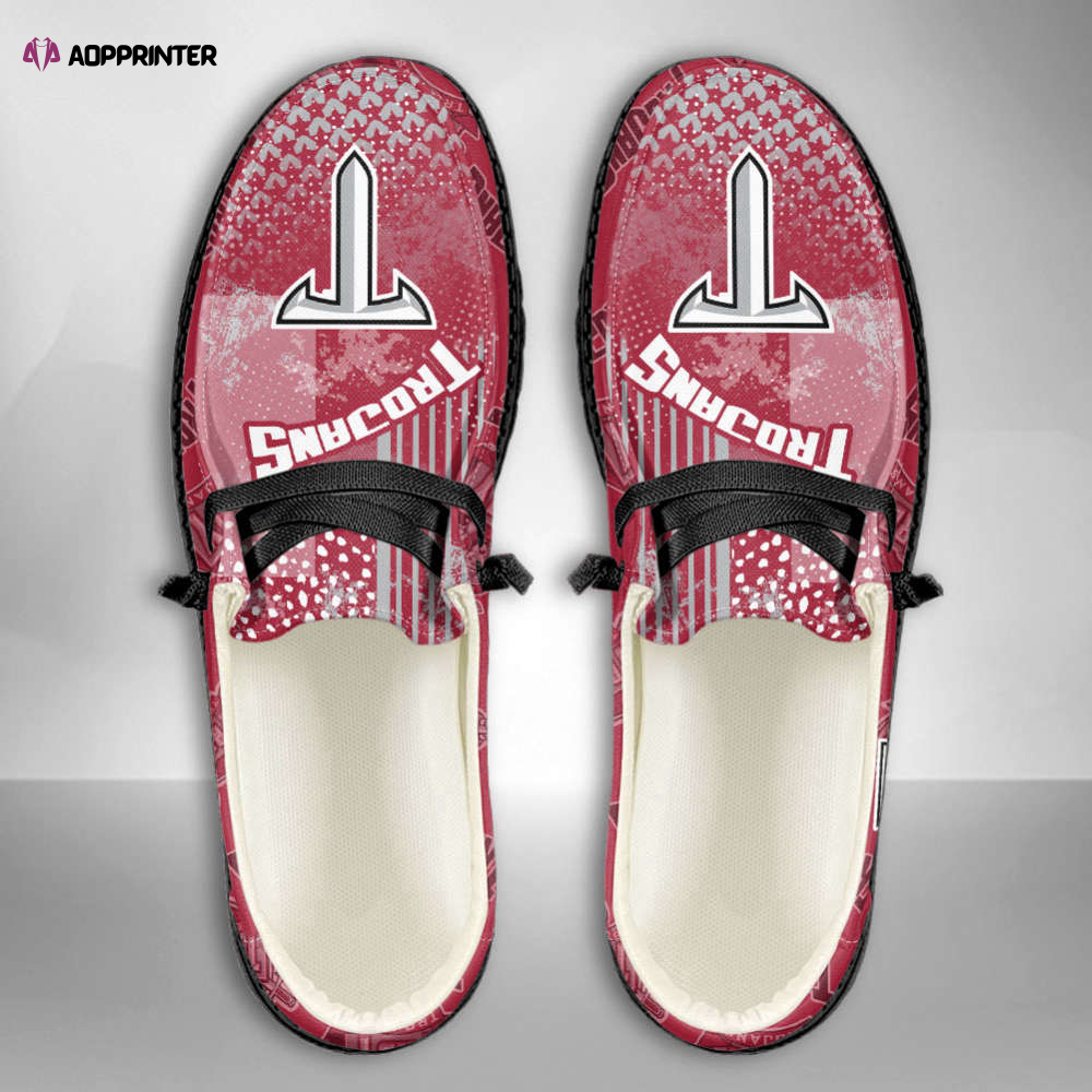 NCAA Troy Trojans Personalized Hey Dude Sports Shoes – Custom Name Design Perfect Gift For Fans