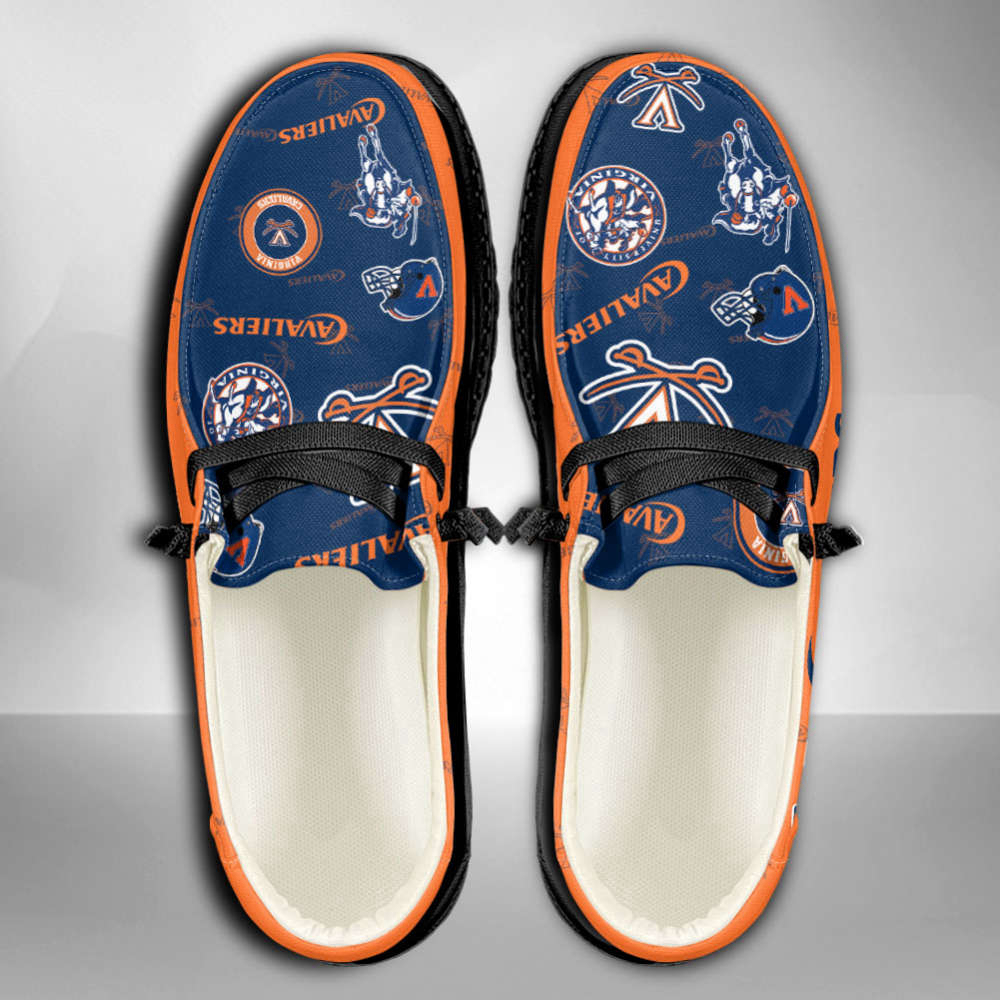 NCAA Virginia Cavaliers Custom Name Hey Dude Shoes Fan Gift