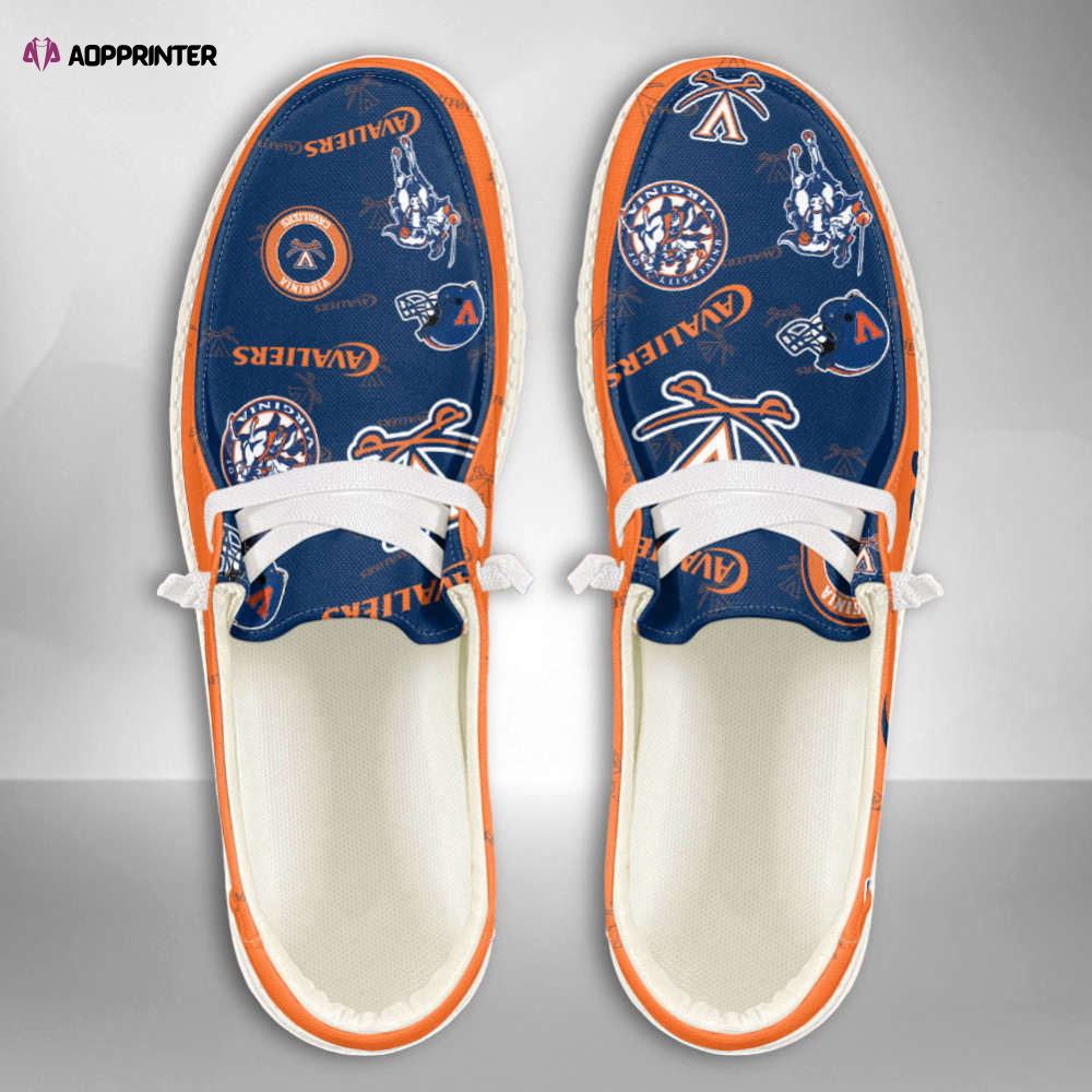 NCAA Virginia Cavaliers Custom Name Hey Dude Shoes Fan Gift