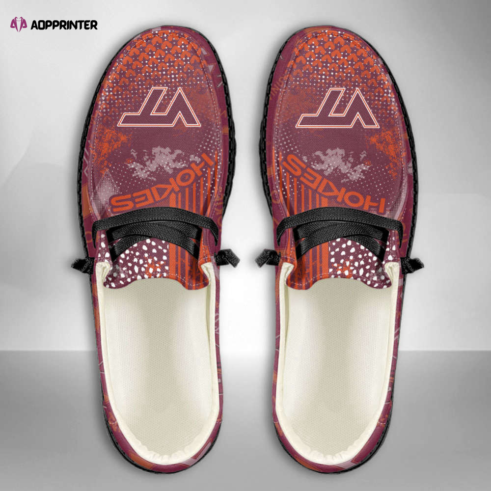 NCAA Virginia Tech Hokies Custom Name Hey Dude Shoes Fan Gift Exclusive