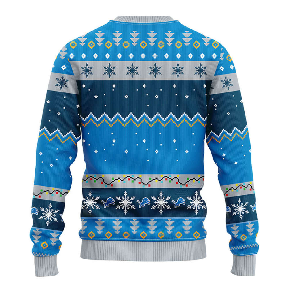 NFL Detroit Lions HoHoHo Mickey Christmas Ugly Sweater – Christmas Gift