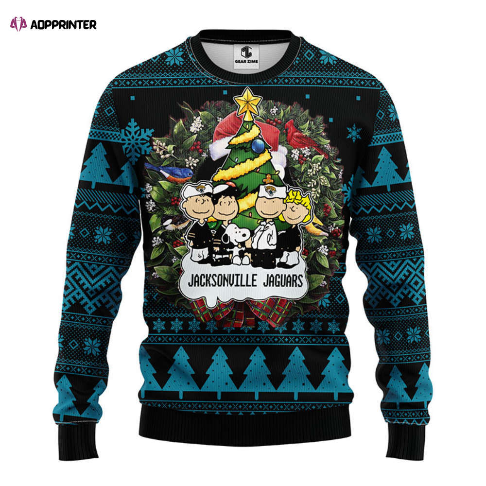 NFL Jacksonville Jaguars Snoopy Dog Christmas Ugly Sweater – Sweatshirt Christmas Gift