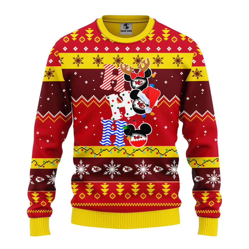 NFL New York Giants HoHoHo Mickey Christmas Ugly Sweater – Christmas Gift