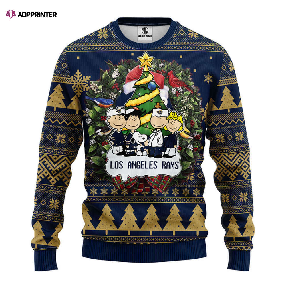 NFL Los Angeles Rams Snoopy Dog Christmas Ugly Sweater – Sweatshirt Christmas Gift