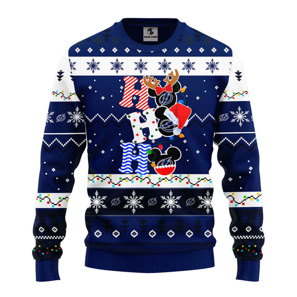 NHL Tampa Bay Lightning HoHoHo Mickey Christmas Ugly Sweater – Christmas Gift