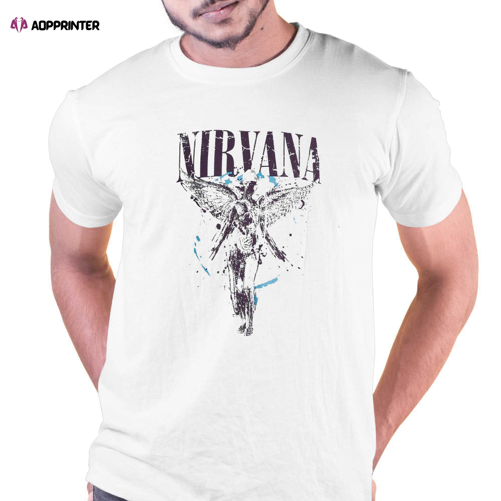 Nirvano Grumpy Cat Nirvana Mashup T-shirt For Men And Women