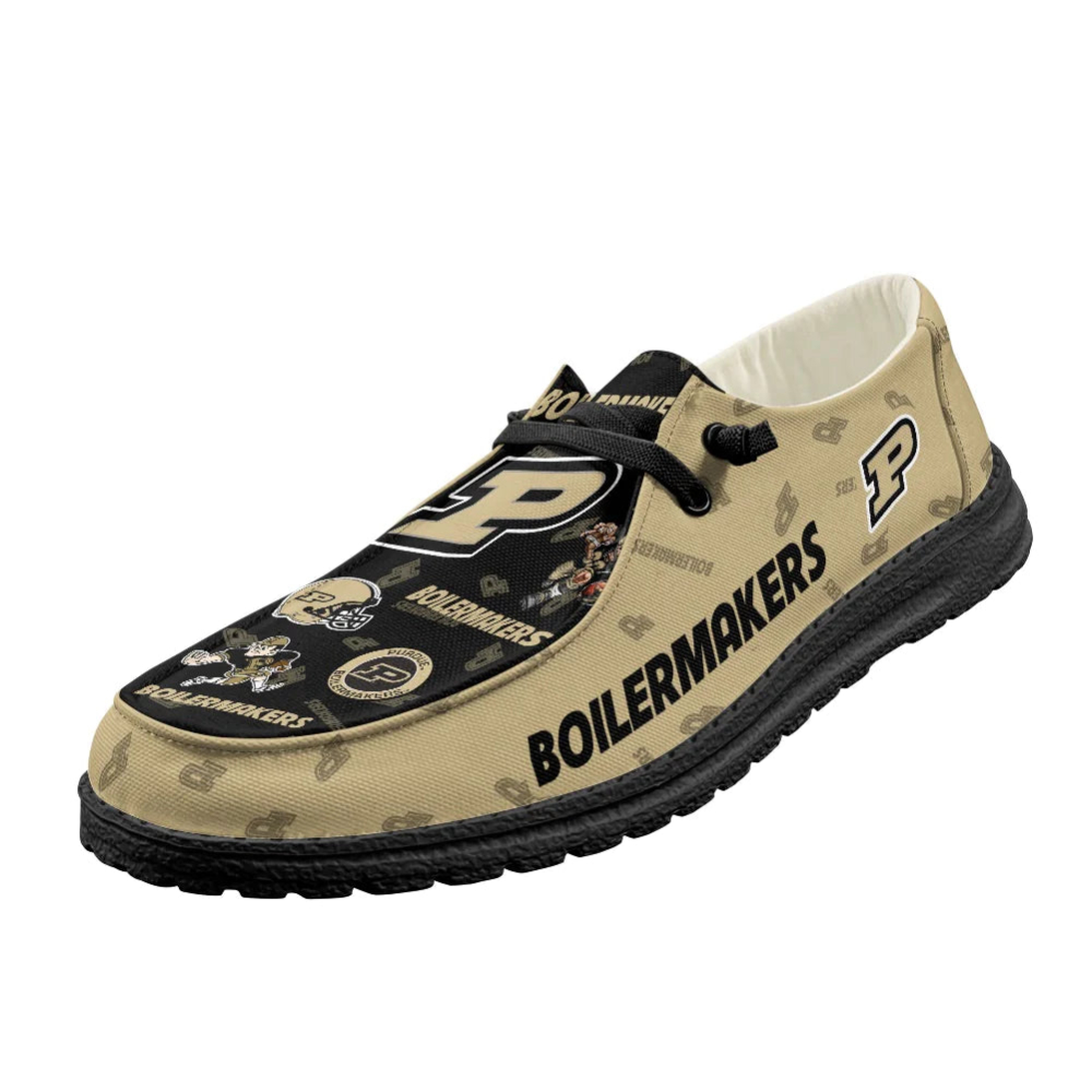 Purdue Boilermakers NCAA Personalized Hey Dude Sports Shoes – Custom Name Design Perfect Gift