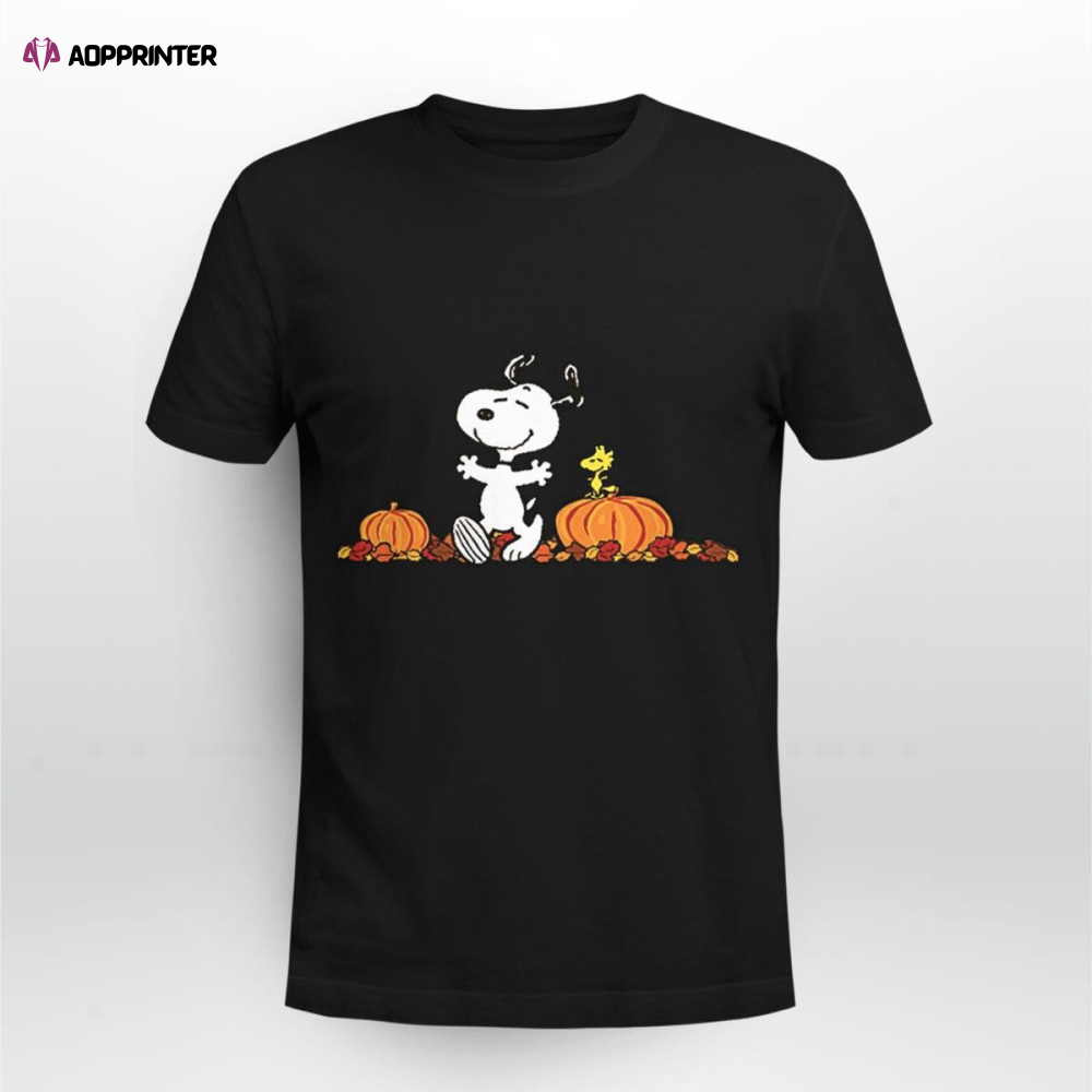 Snoopy Autumn Halloween T-shirt: Spooky Fun & Trendy Design