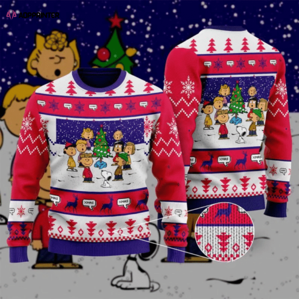 Snoopy Christmas Charlie Brown Ugly Sweater Gifts, Snoopy Gift Fan Ugly Sweater