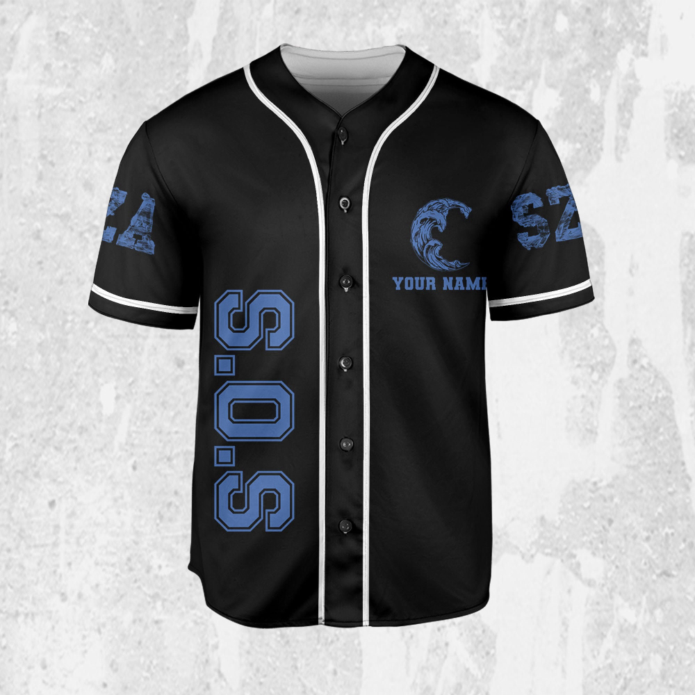 SZA Retro Vintage SOS Baseball Jersey – New Album Merch & Tour 2023