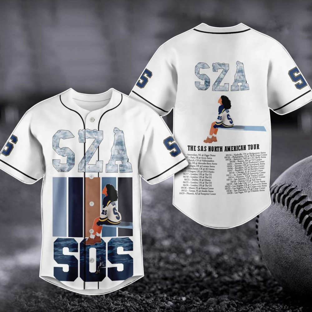 Sza SOS North America Tour 2023 Baseball Jersey – Good Day Shirt Music Concert Merch & New Album Gift