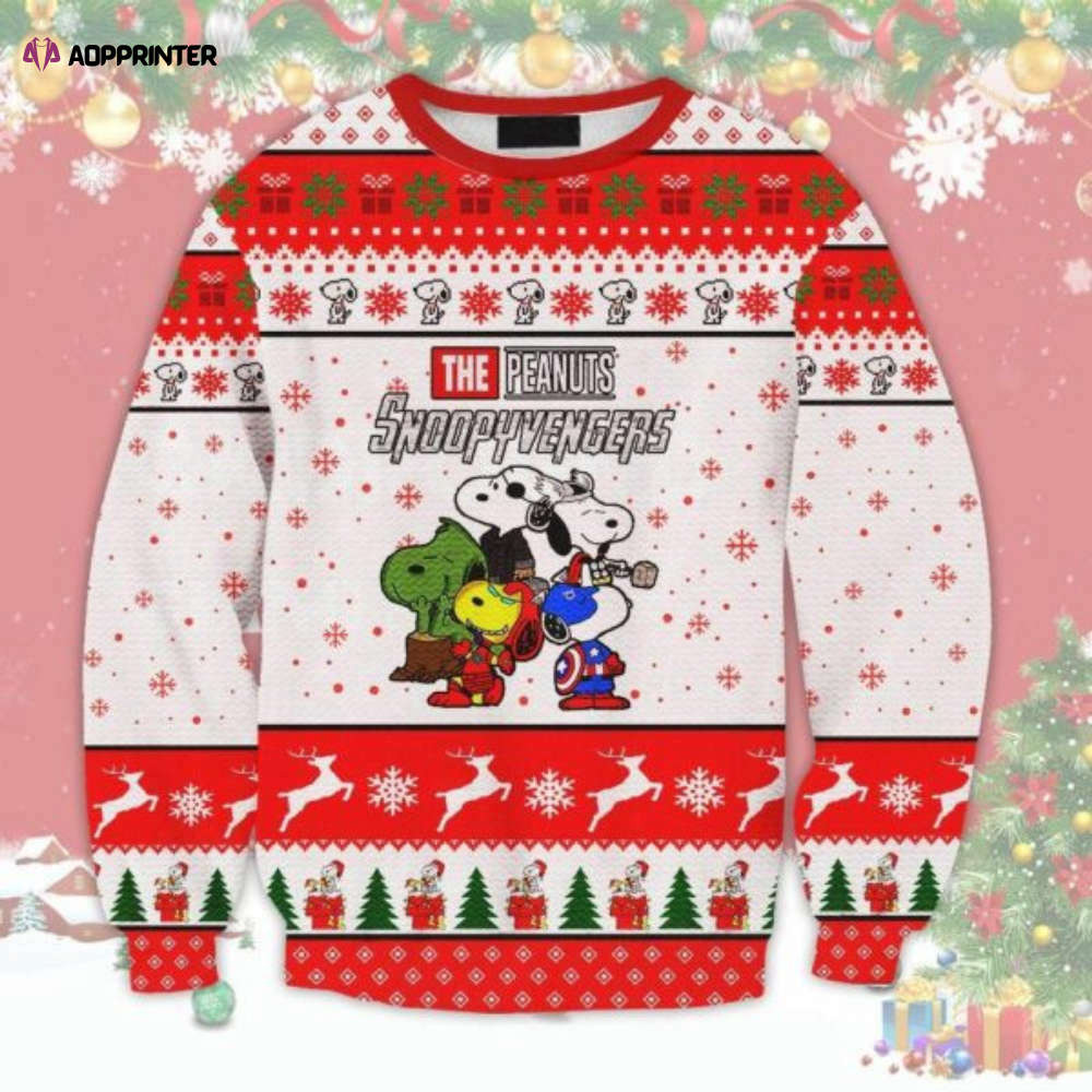 The Peanut Snoopyvenger Ugly Sweater, Christmas Gift, The Peanut Snoopyvenger Ugly Christmas Sweater