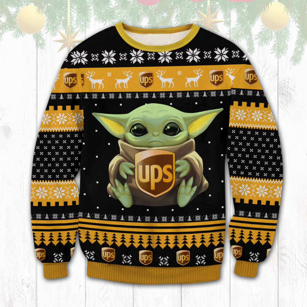 Ups Baby Yoda Ugly Sweater UPS150923DHN4DKD