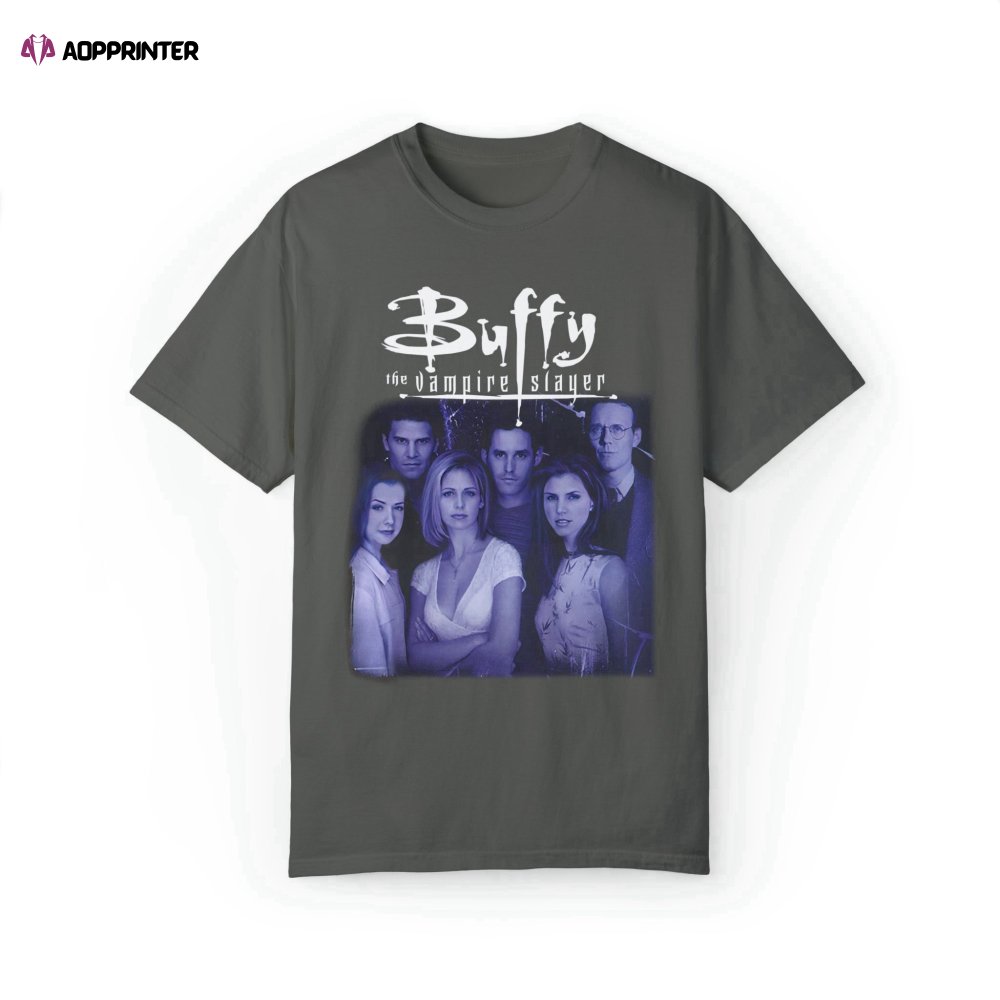 Vintage Buffy T-Shirt Buffy The Vampire Slayer Shirt Scream Ghost Shirt Scary Movie Shirt Halloween Gift Tee