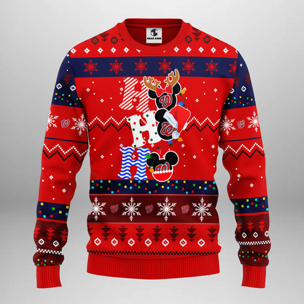 Kansas City Royals Hohoho Mickey Christmas Ugly Sweater Christmas Gift