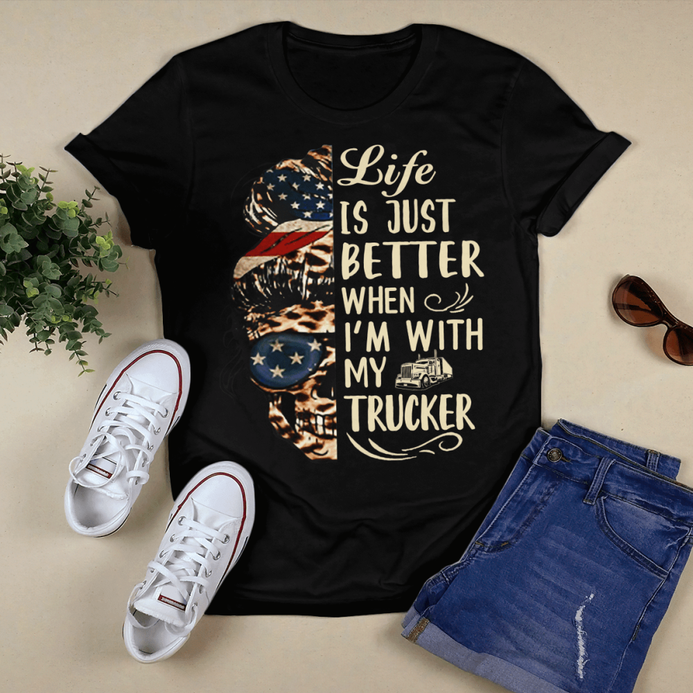 Awesome Trucker T-Shirt, Best Gift For Men And Women