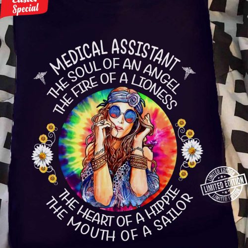 Medical Assistant The Soul Of Angel Navy Blue Medicalassistant T-shirt, Gift For Men Women