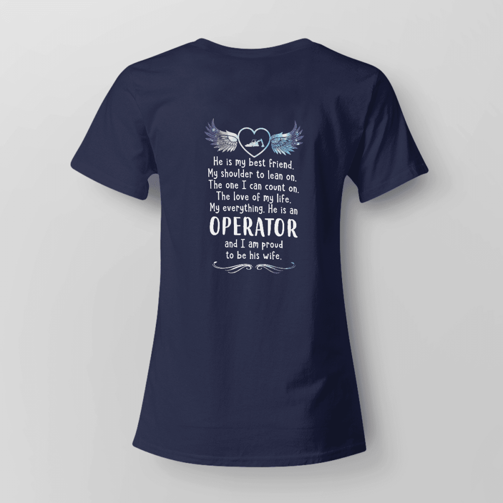 Operator’s Lady  Navy Blue  Operator  T-Shirt, Best Gift For Men And Women