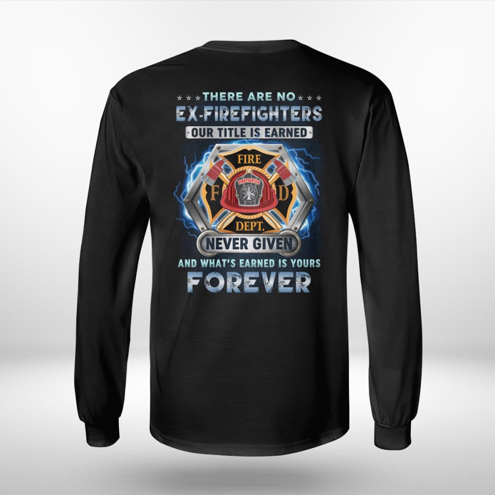 Awesome Firefighter Navy Blue Firefighter   T-Shirt, Best Gift For Men And Women