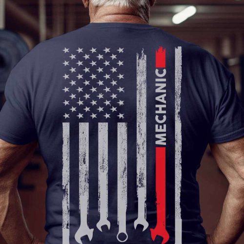 Proud Mechanic  T-Shirt, Best Gift For Men And Women