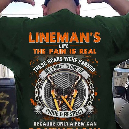 Awesome Lineman’s Life  T-Shirt, Best Gift For Men And Women