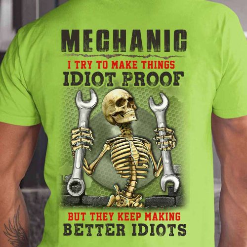 Sarcastic Mechanic  Lime Mechanic  T-Shirt, Best Gift For Men And Women