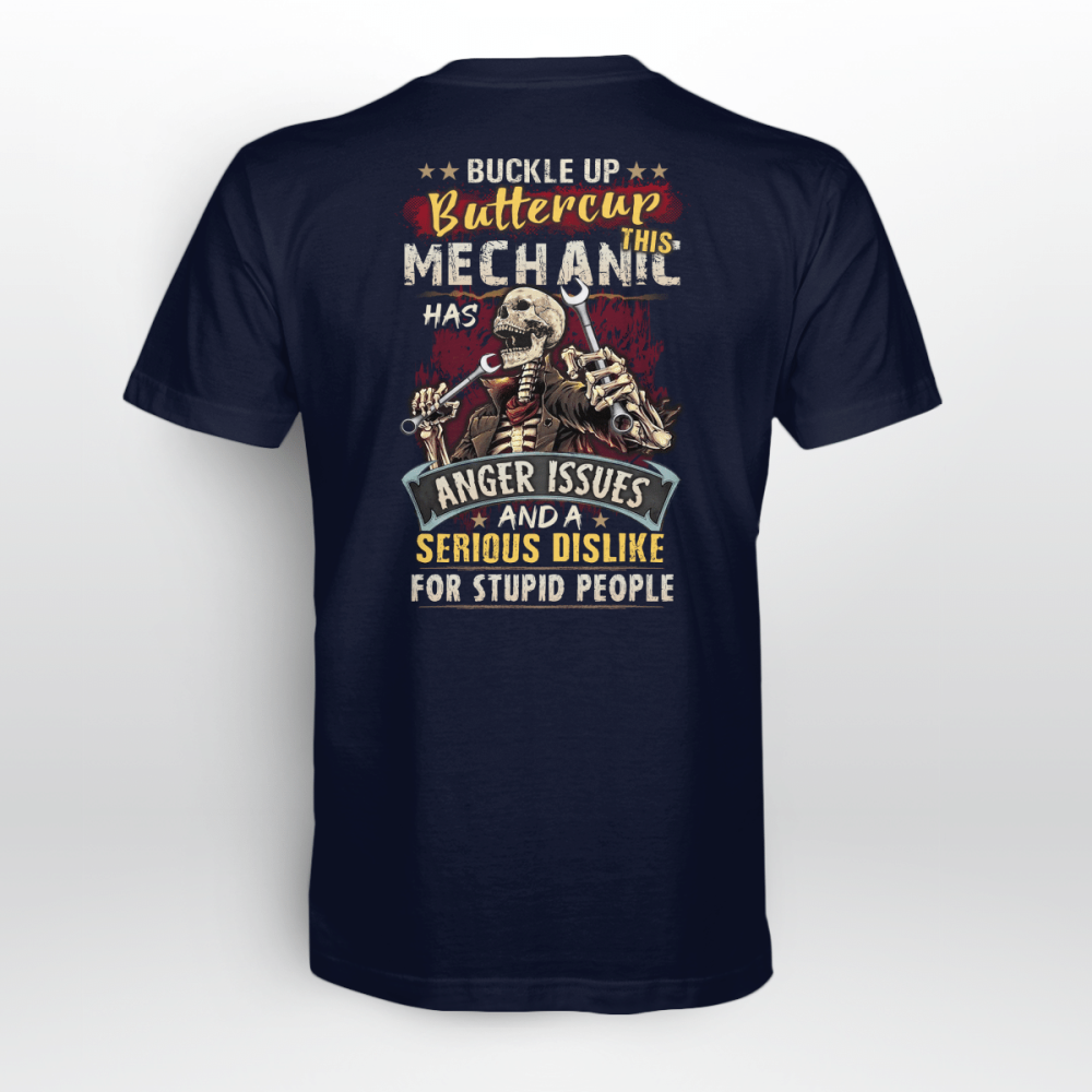 This Mechanic Has Anger Issue Navy Blue T-shirt, Best Gift For Men And Women