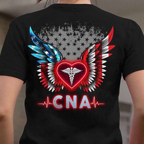 Awesome CNA Wings   Black    T-Shirt, Best Gift For Men And Women