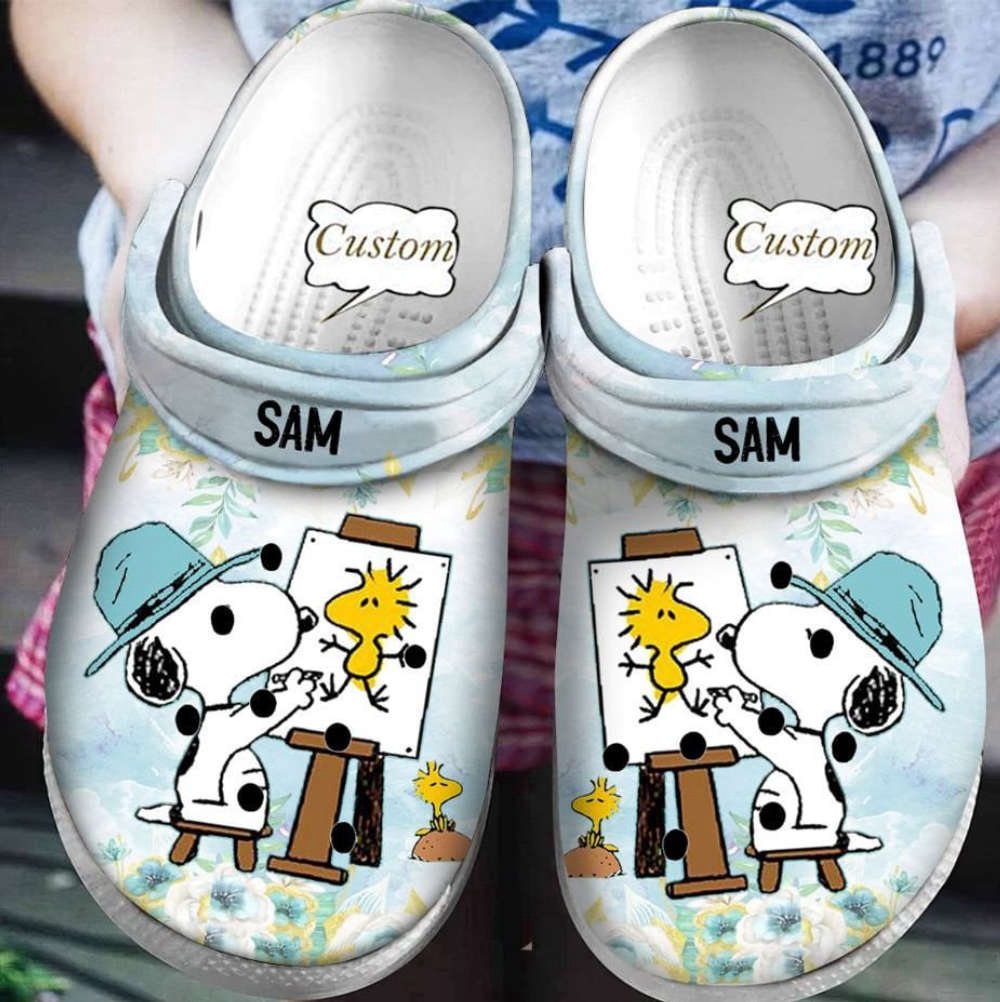 Snoopy Crocs Shoes Clogs Crocband Comfortable, Best Gift For Men Women And Kids