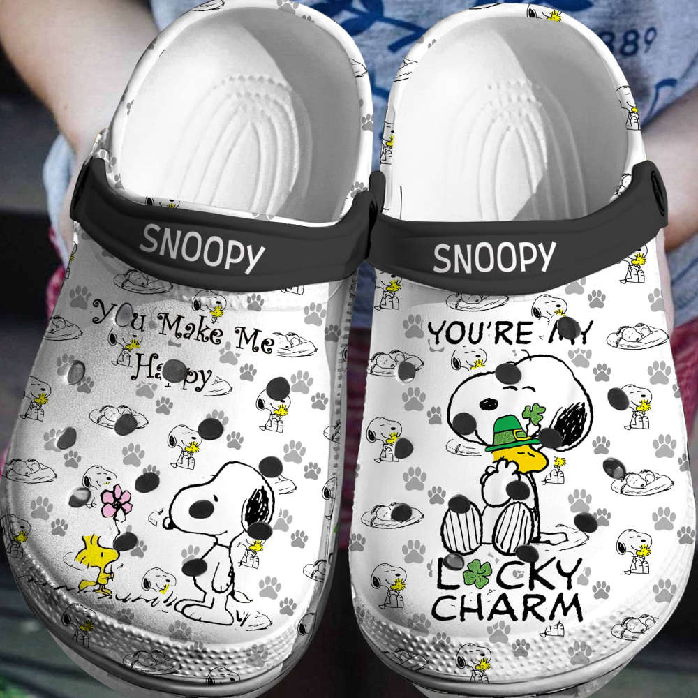 Snoopy Peanuts Crocs 3D Clog Shoes, Gift For Men Women