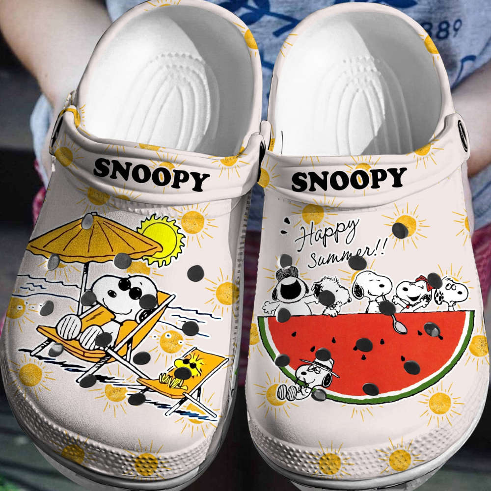 Snoopy Crocs 3D Clog Peanuts Shoes, Best Gift For Men Women And Kids