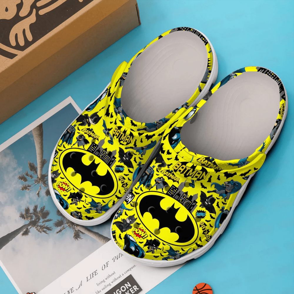 Batman Pow Movie Crocs Crocband Clogs Shoes Comfortable For Men Women And Kids