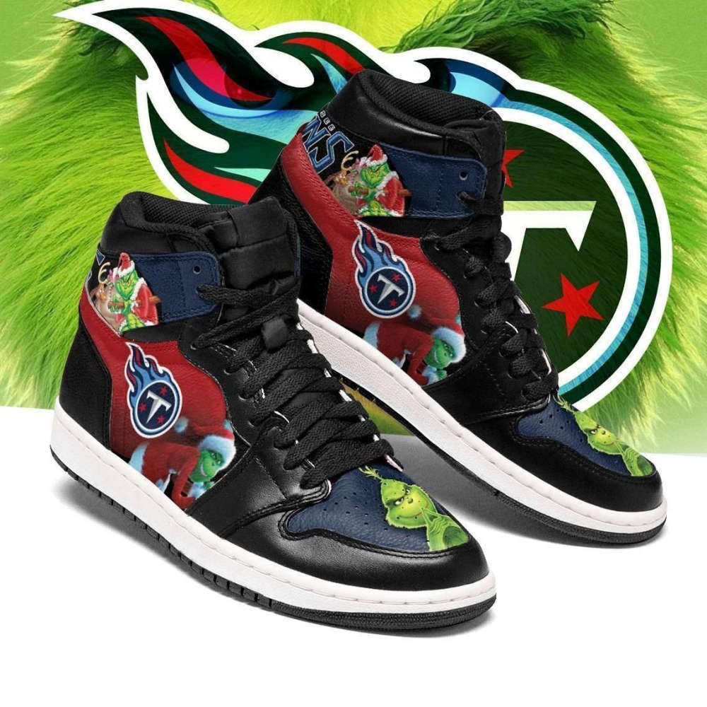 The Grinch Tennessee Titans Nfl Air Jordan Sneakers Team Custom Design Shoes Sport Eachstep Gift For Fans