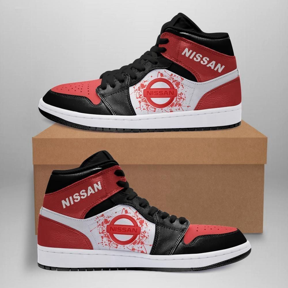 Nissan Automobile Car Air Jordan Sneakers Team Custom Design Shoes Sport Eachstep Gift For Fans
