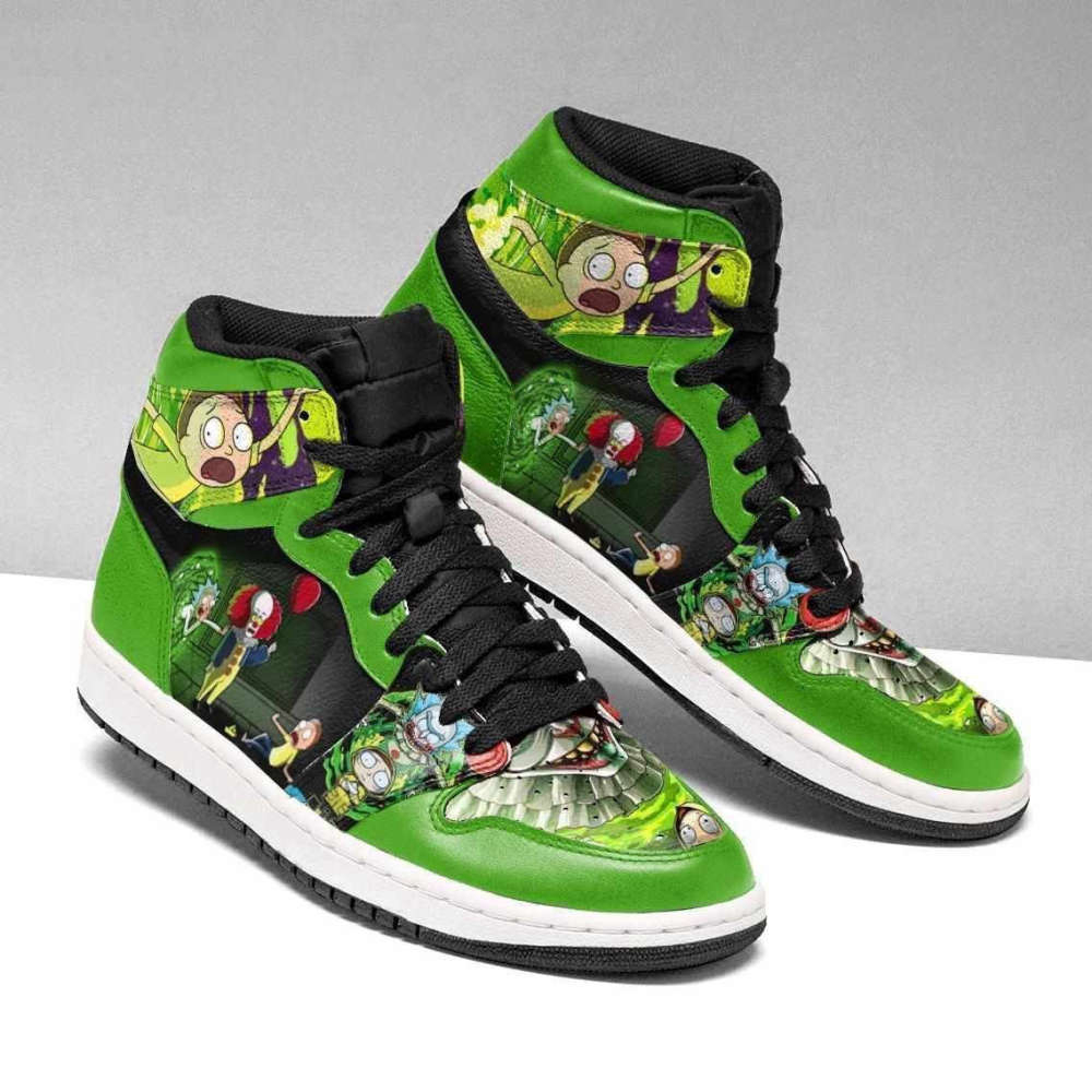 Rick And Morty Custom Air Jordan Shoes 2 Sport Sneakers, Gift For Men Women