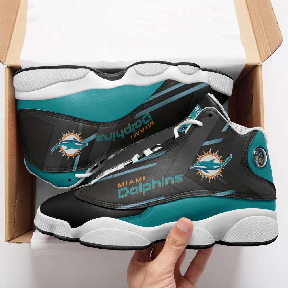 Miami Dolphins Air Jordan 13 Sneakers, Best Gift For Men And Women