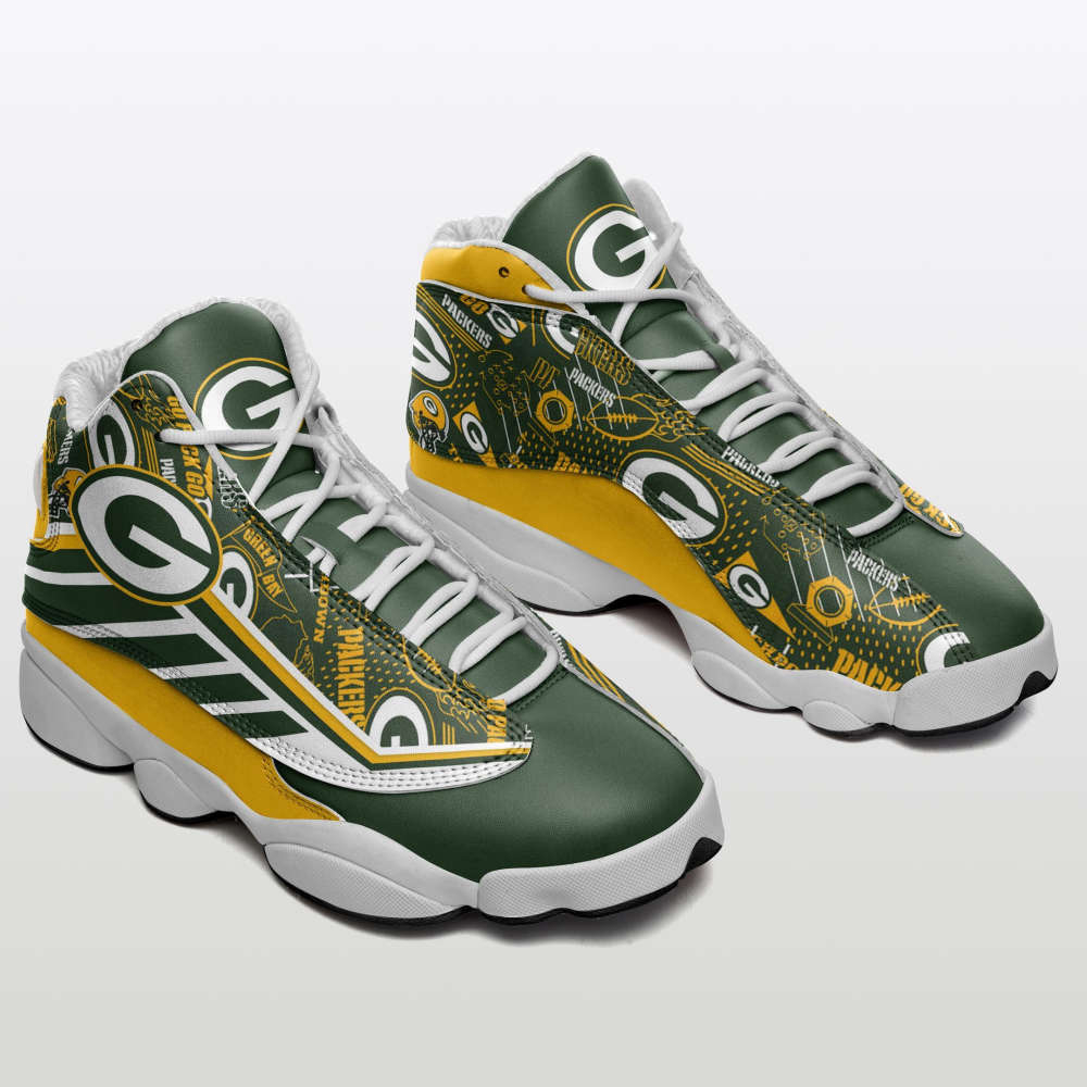 Green Bay Packers Air Jordan 13 Sneakers, Best Gift For Men And Women