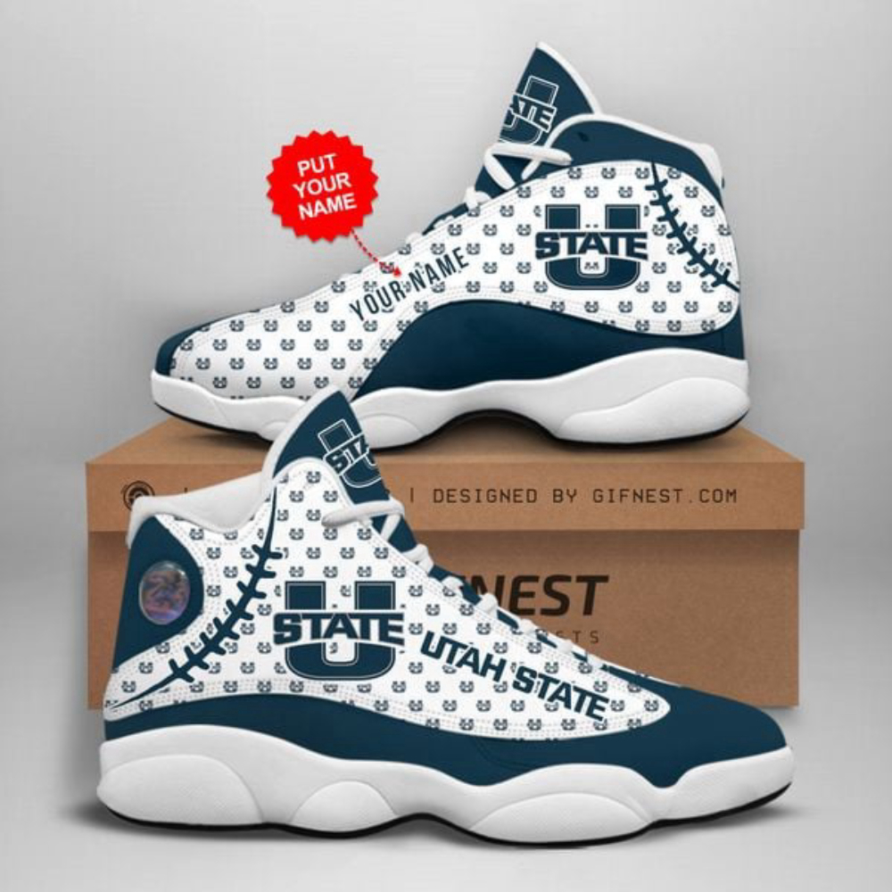 NFL New England Patriots Custom Name Number Air Jordan 13 Shoes, Best Gift For Men And Women