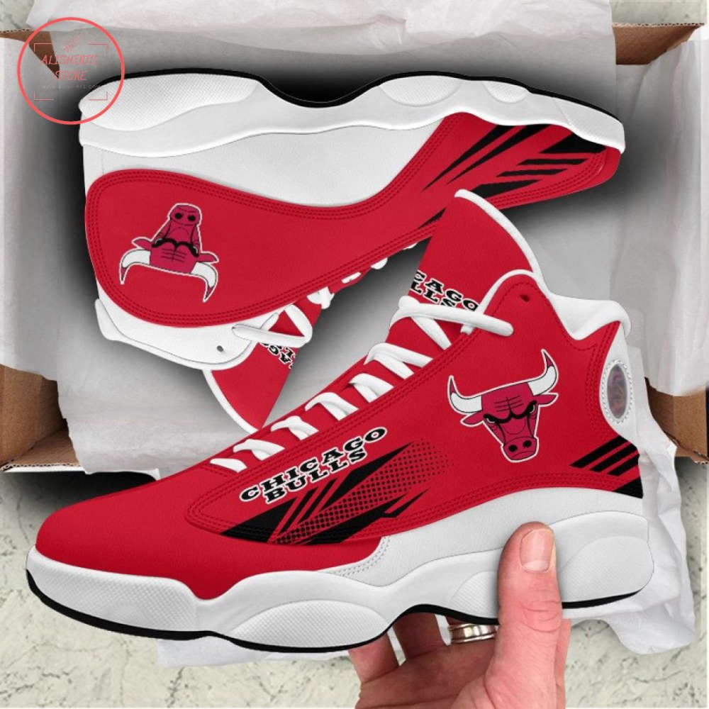 NBA Chicago Bulls Red Black Air Jordan 13 Shoes, Best Gift For Men And Women
