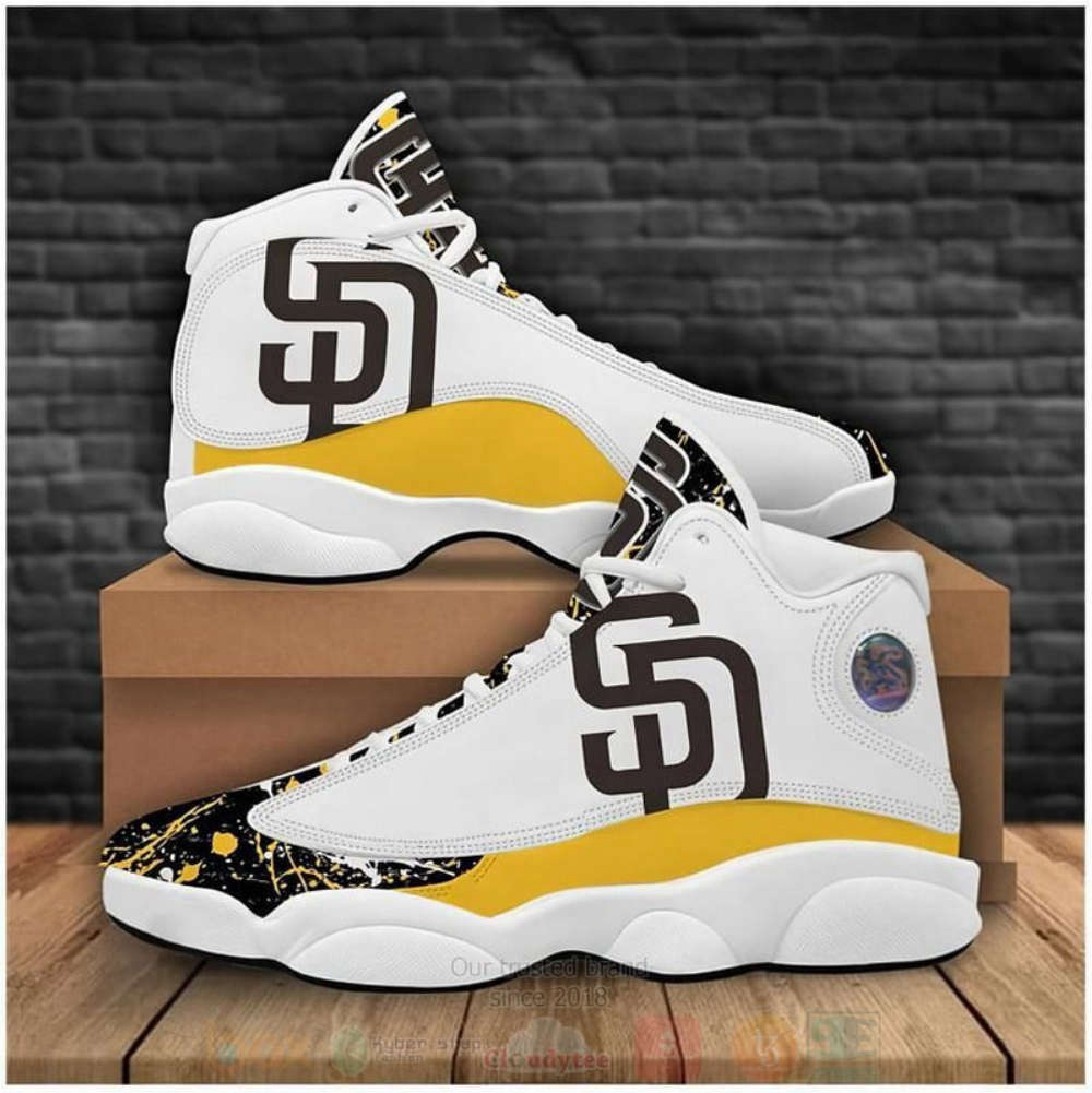 MLB San Diego Padres Air Jordan 13 Shoes, Best Gift For Men And Women