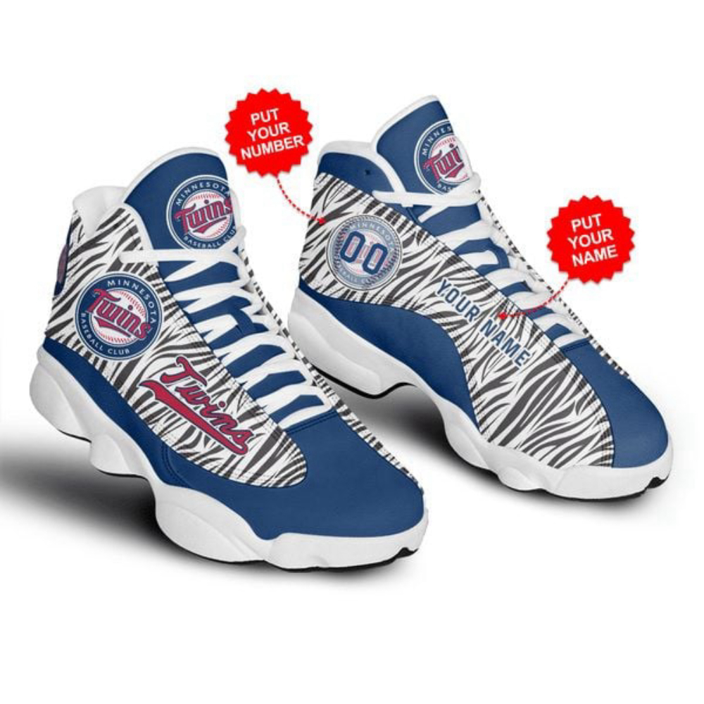 MLB Minnesota Twins Custom Name Number Air Jordan 13 Shoes, Best Gift For Men And Women